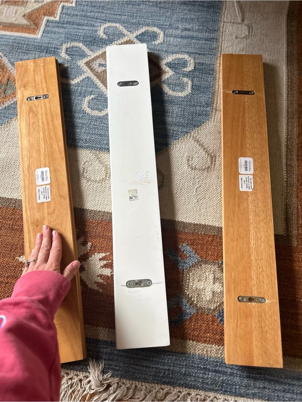 Land Of Nod Cork board Wall Strips Hooks Rare find set lot 3